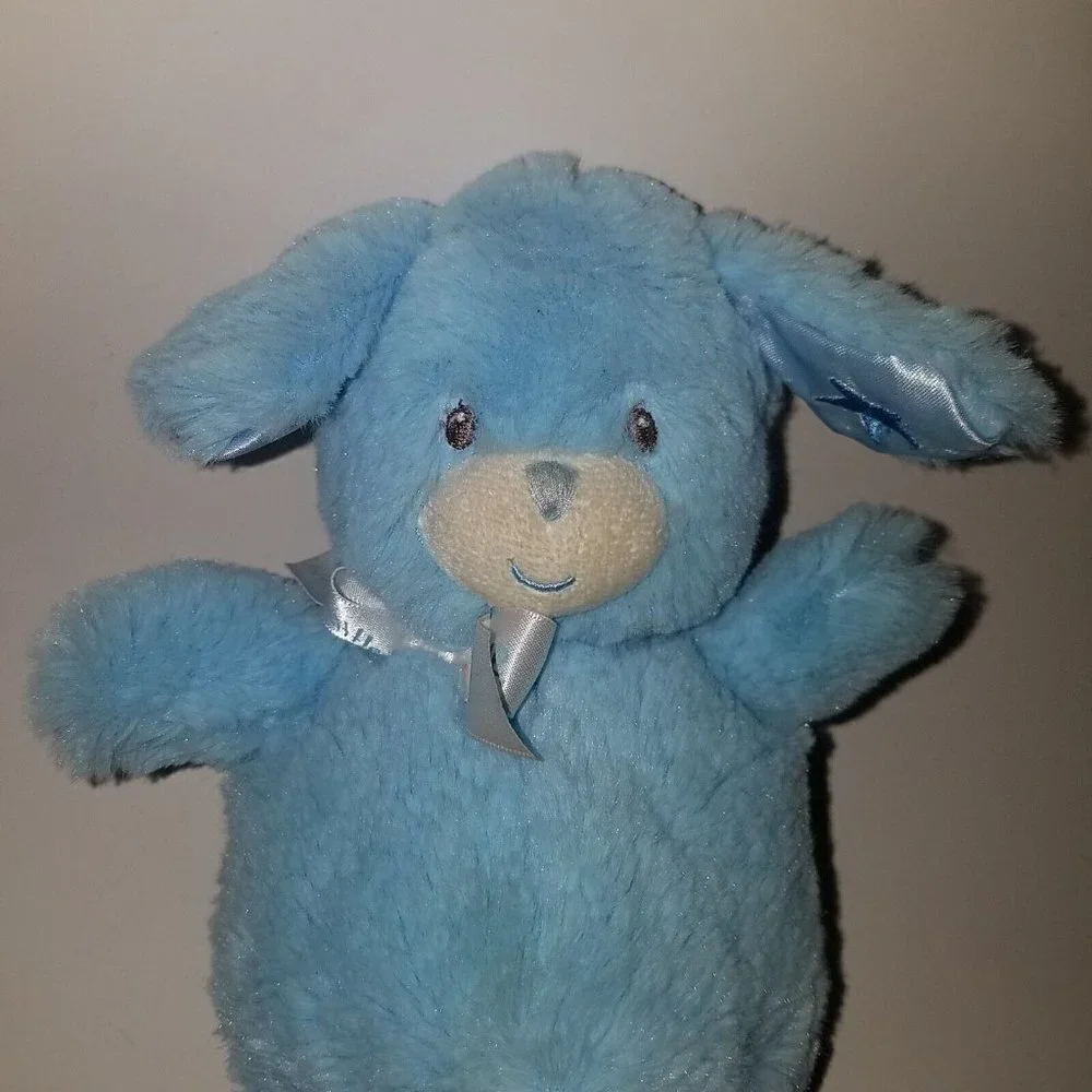 Little Me Blue Puppy Dog Plush Lovey Baby Toy 7